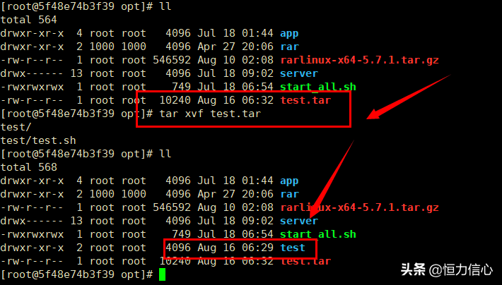 Linux解压缩tar.gz、zip、rar等6种常见文件（实践整理）