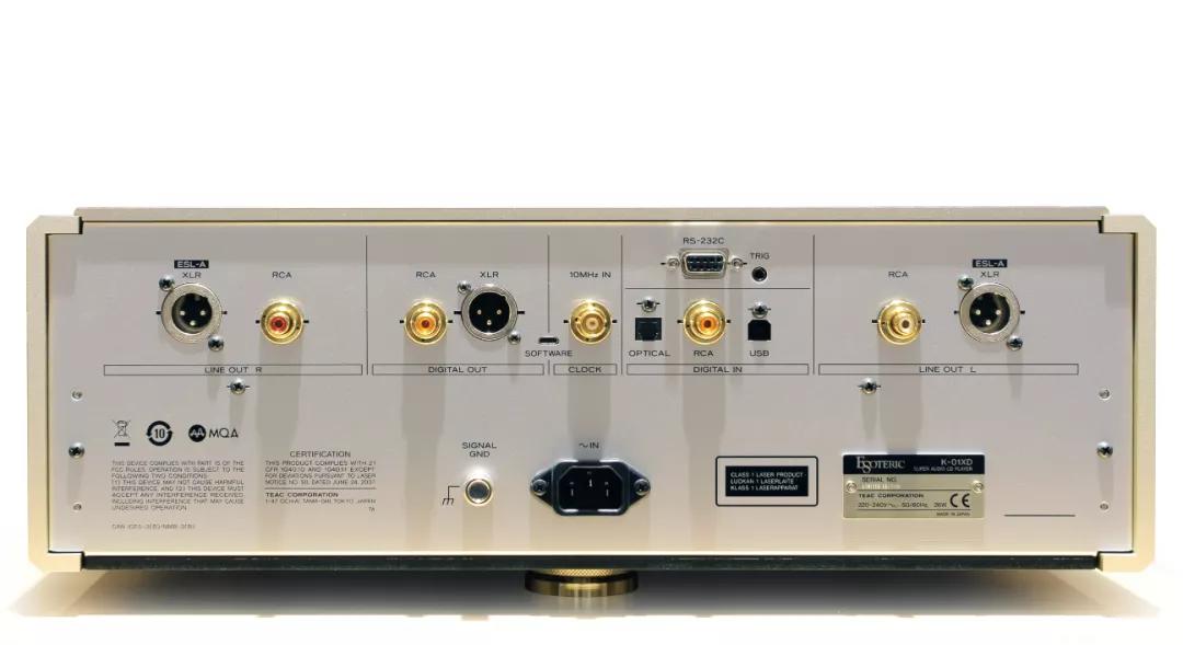 Esoteric K-01XD（金色限量版）SACD/CD播放器