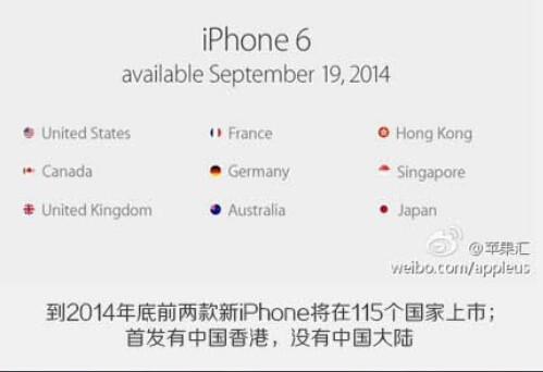 一组图看苹果6发布会！