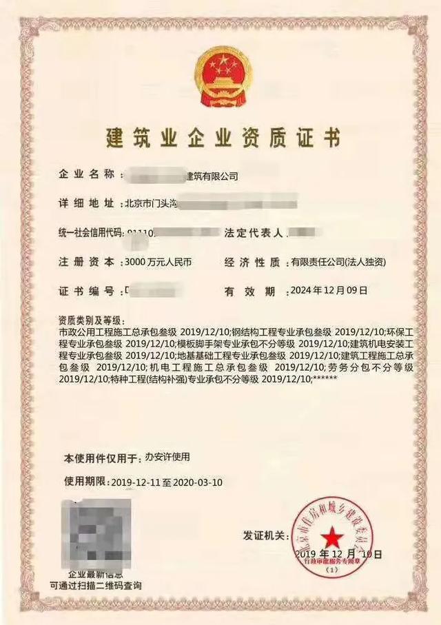 资质等级科普一下