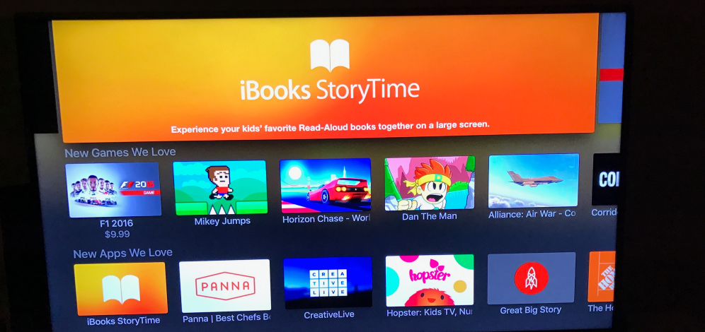 苹果推出iBooks StoryTime应用：tvOS 专供