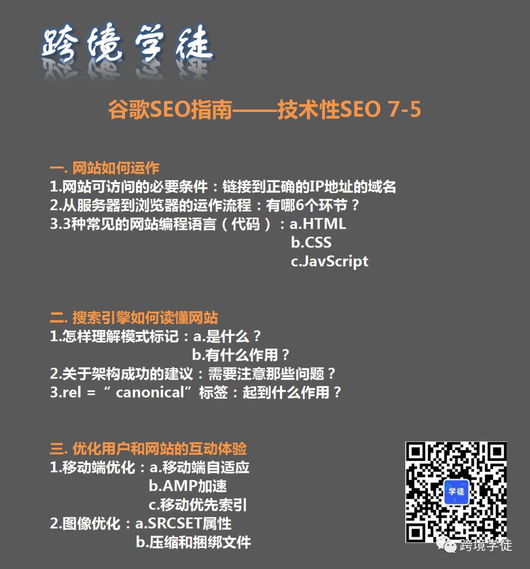 谷歌SEO指南——技术性SEO
