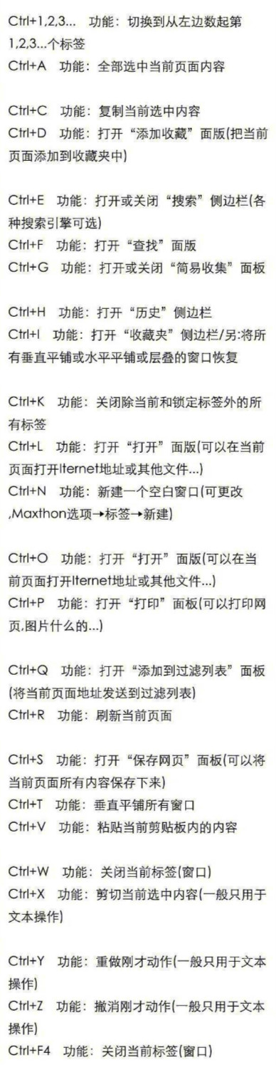 8大类电脑键盘快捷键组合键功能使用大全，200多个实用操作 马了