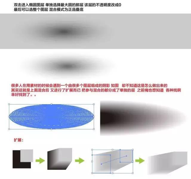 用AI制做阴影投影