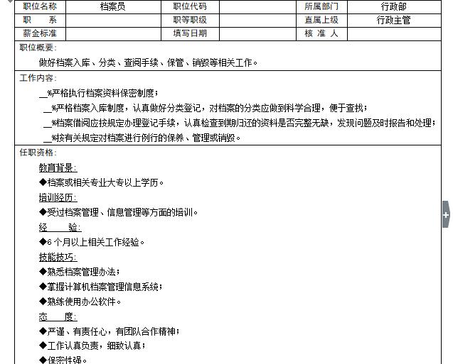 10个岗位职责表，清晰职责，提高工作效率！（纯干货）
