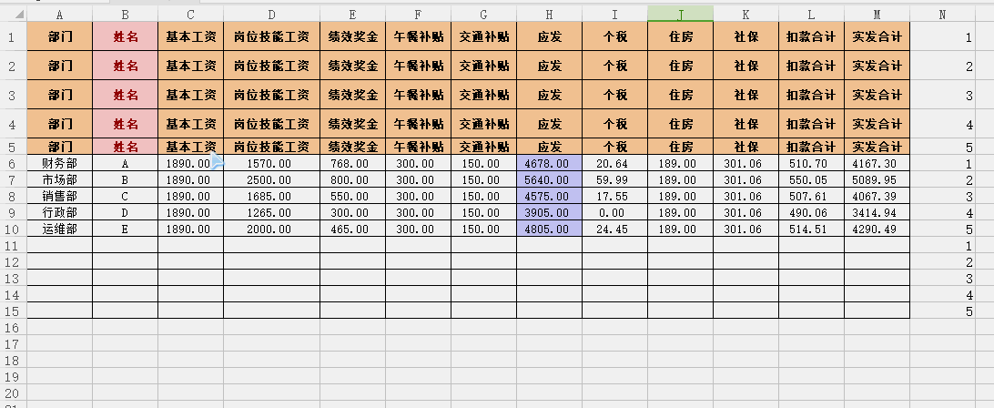 Excel中如何快速制作工资条，速来围观！