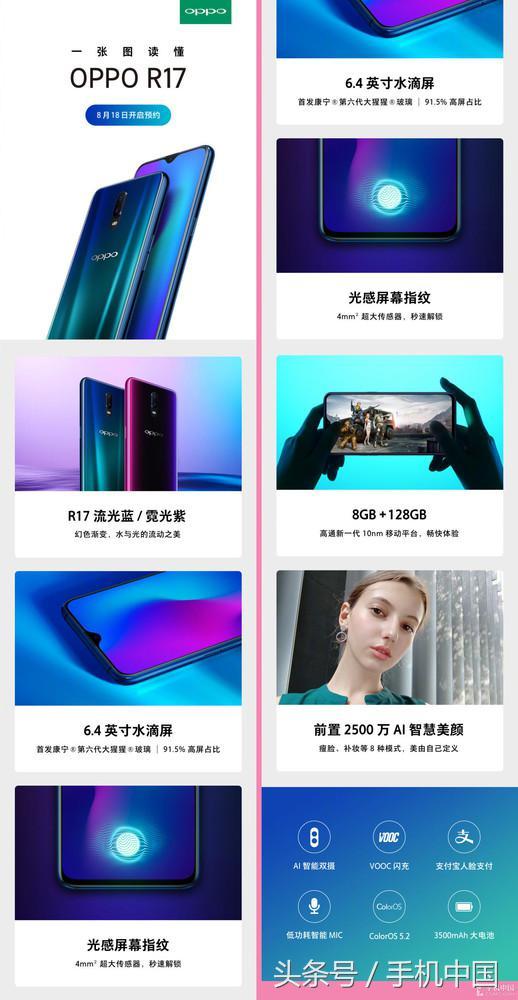 OPPO R17配置官方确认 骁龙670+8GB