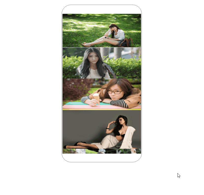 使用Axure8来实现手机APP里的页面上下滑动效果