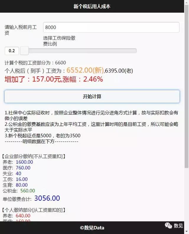 新个税后到手工资计算器，看看你工资涨了多少！