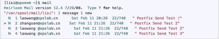 Linux下搭建自己的邮件服务器－Postfix邮件操作