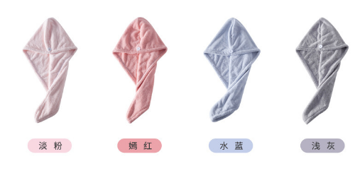 干发速度胜过吹风机！珊瑚绒干发帽，吸水超强！3分钟头发就干了
