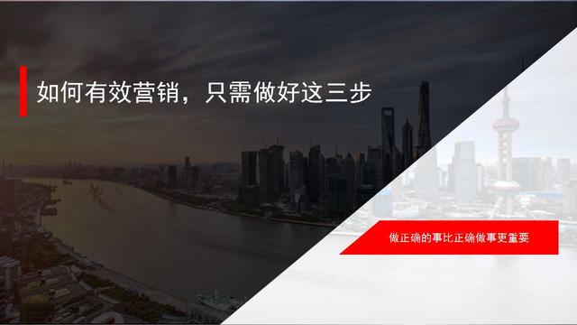 如何有效营销，只需做好这三步