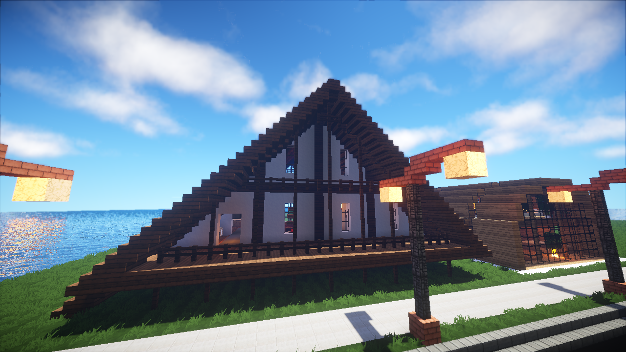 「Minecraft：我的世界」君墨教你做30x30木屋别墅