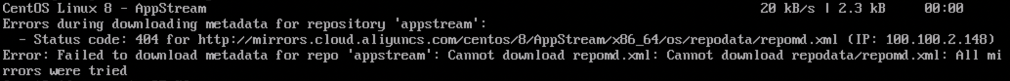 Centos8 迁移Alibaba Cloud Linux 3