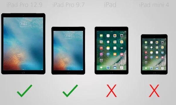 规格参数对比：苹果四台iPad之间的对决