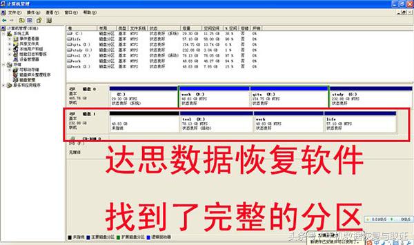 多分区合并成一个分区数据丢失了如何数据恢复？