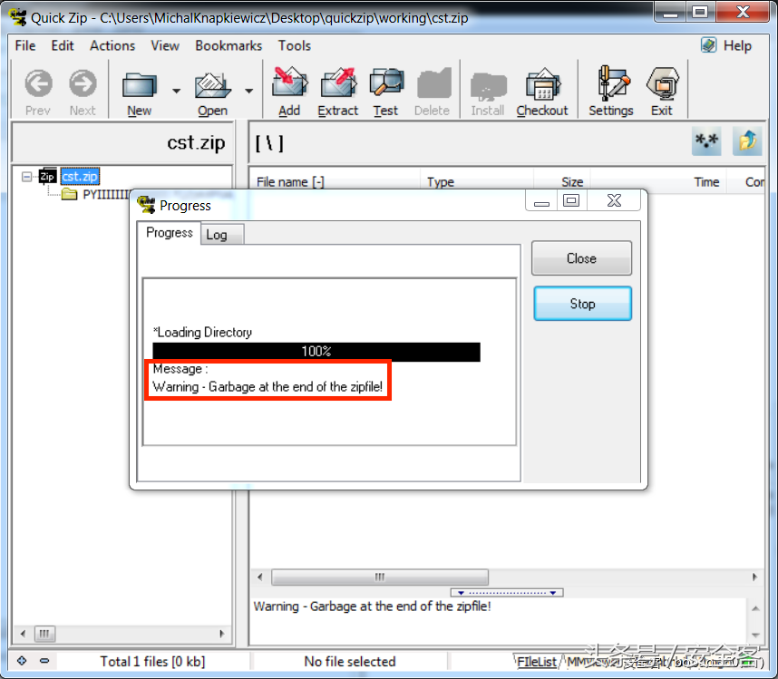 QuickZip V4.60 缓冲区溢出漏洞详解