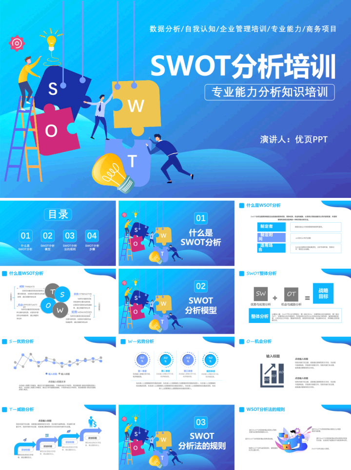 swot分析PPT案例如何制作？看完你就学会了