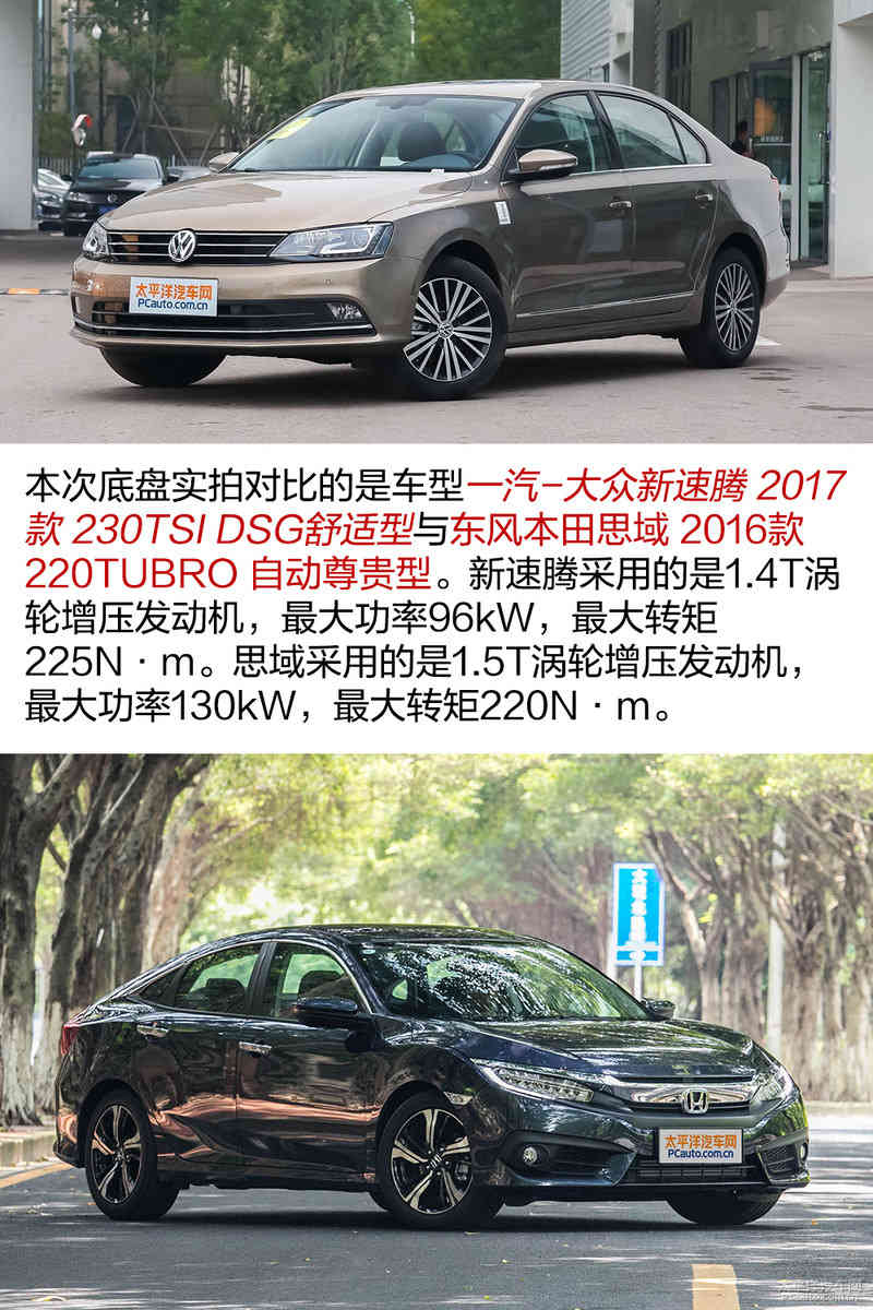 旗鼓相当难分高下 新速腾与思域底盘对比