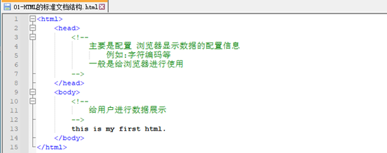 HTML基本概念及标准文档结构