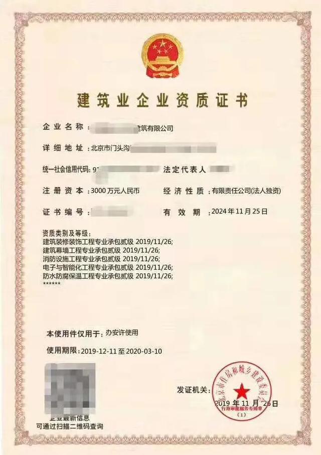 资质等级科普一下