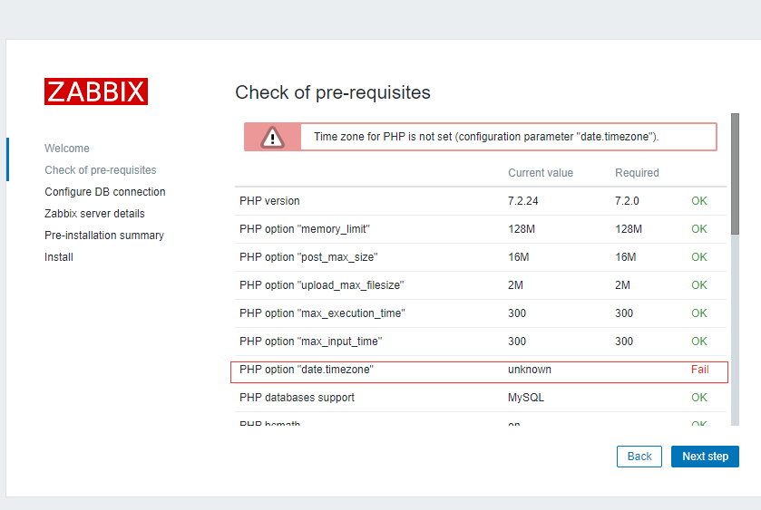 安装Zabbix5.0服务并监控服务器