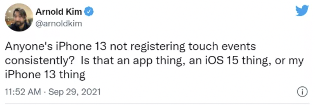 iPhone 13 系列又出现新问题，部分机型触控间歇性失灵