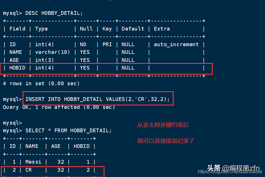 MySQL 数据库 增删查改、克隆、外键 等操作