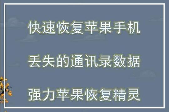 iPhone手机通讯录没有备份怎么办，一招恢复手机联系人