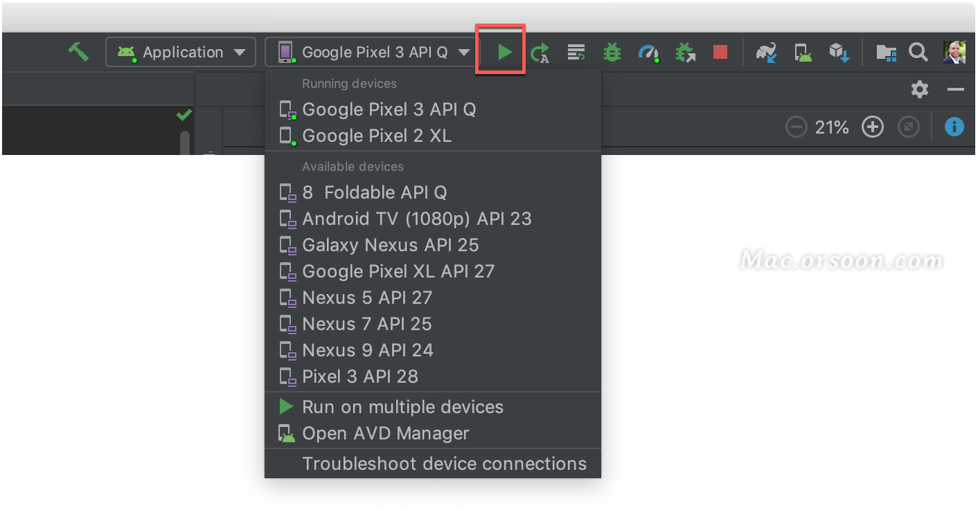 如何使用Android Studio模拟运行新的Android项目