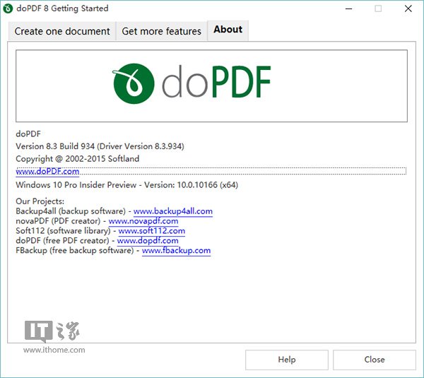 免费PDF转换器：doPDF 8.3.934官方下载