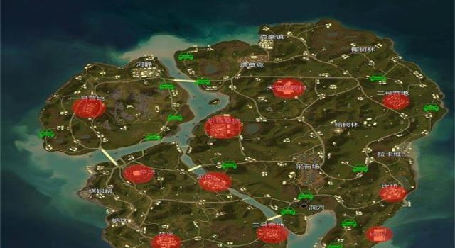 绝地求生：绝地大陆的4张地图各有千秋，你最喜欢的是那个地图？