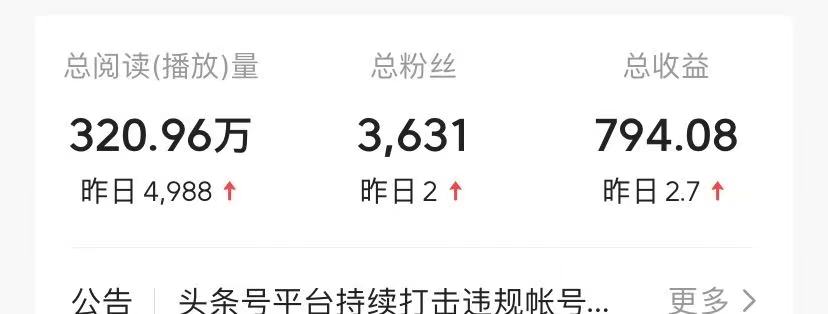 320万的总播放量，真正的总收益到底是多少？