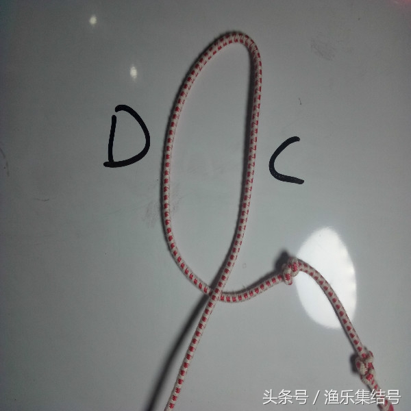 主线与鱼竿竿稍的另类绑法！