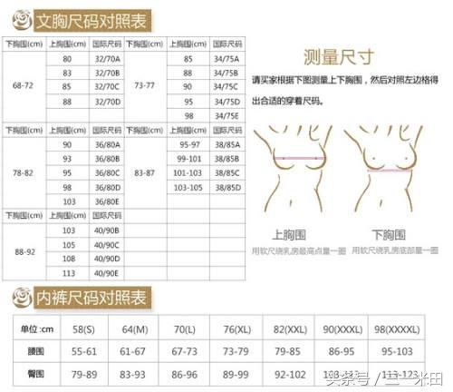衣服的尺寸怎么换算