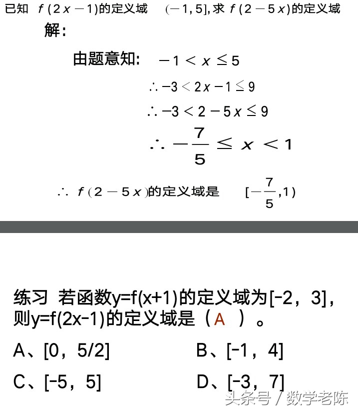 求复合函数定义域的三种常见类型！