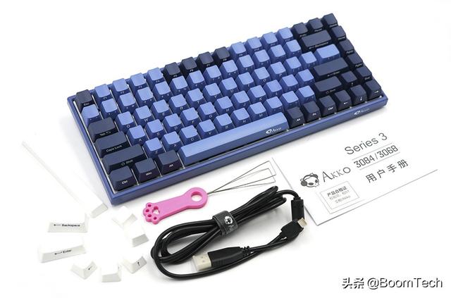 桌面上的海岸线 AKKO 3084SP海洋之星机械键盘开箱体验