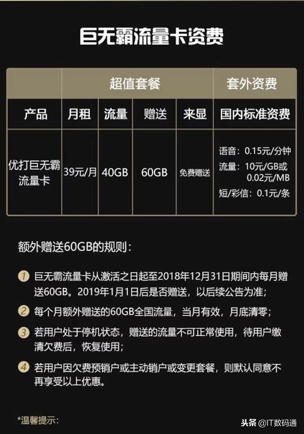 巨无霸流量卡是什么 巨无霸流量卡资费详情和申请办理地址