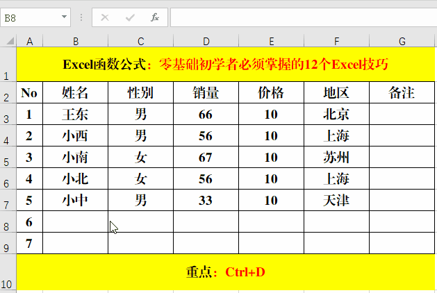 零基础、初学者必须掌握的10个Excel技巧，办公必备！
