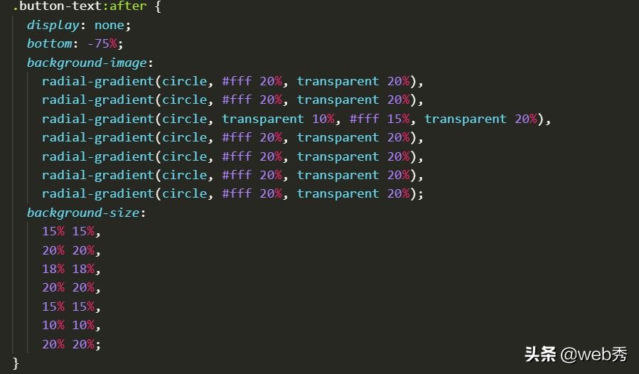 CSS3中用background-image实现粒子动画效果