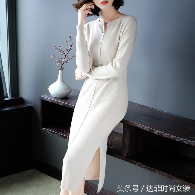 马洛克——新款羊毛连衣裙，上身时尚唯美，轻松穿出女明星的范