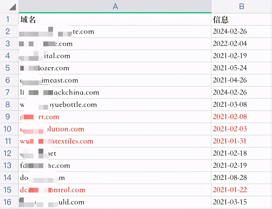 Python批量查询域名whois信息、到期时间小工具