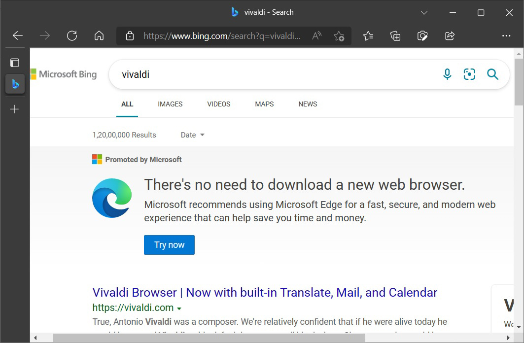 Win11迫使用户默认采用Edge浏览器，Vivaldi抨击抗议