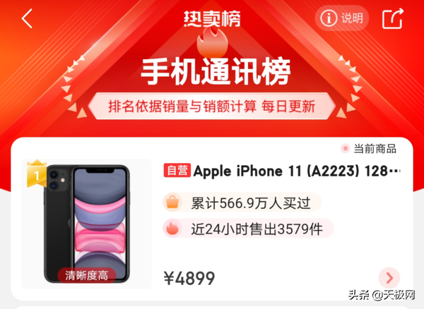 2021年了 为何售价近5k的iPhone11仍然销量第一？