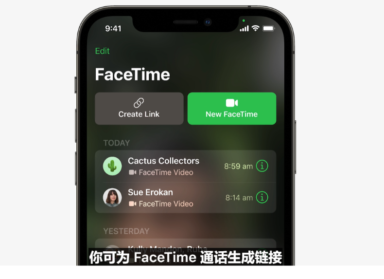 苹果 iOS15 新版 FaceTime：空间音频/语音增强/实时共享音视频
