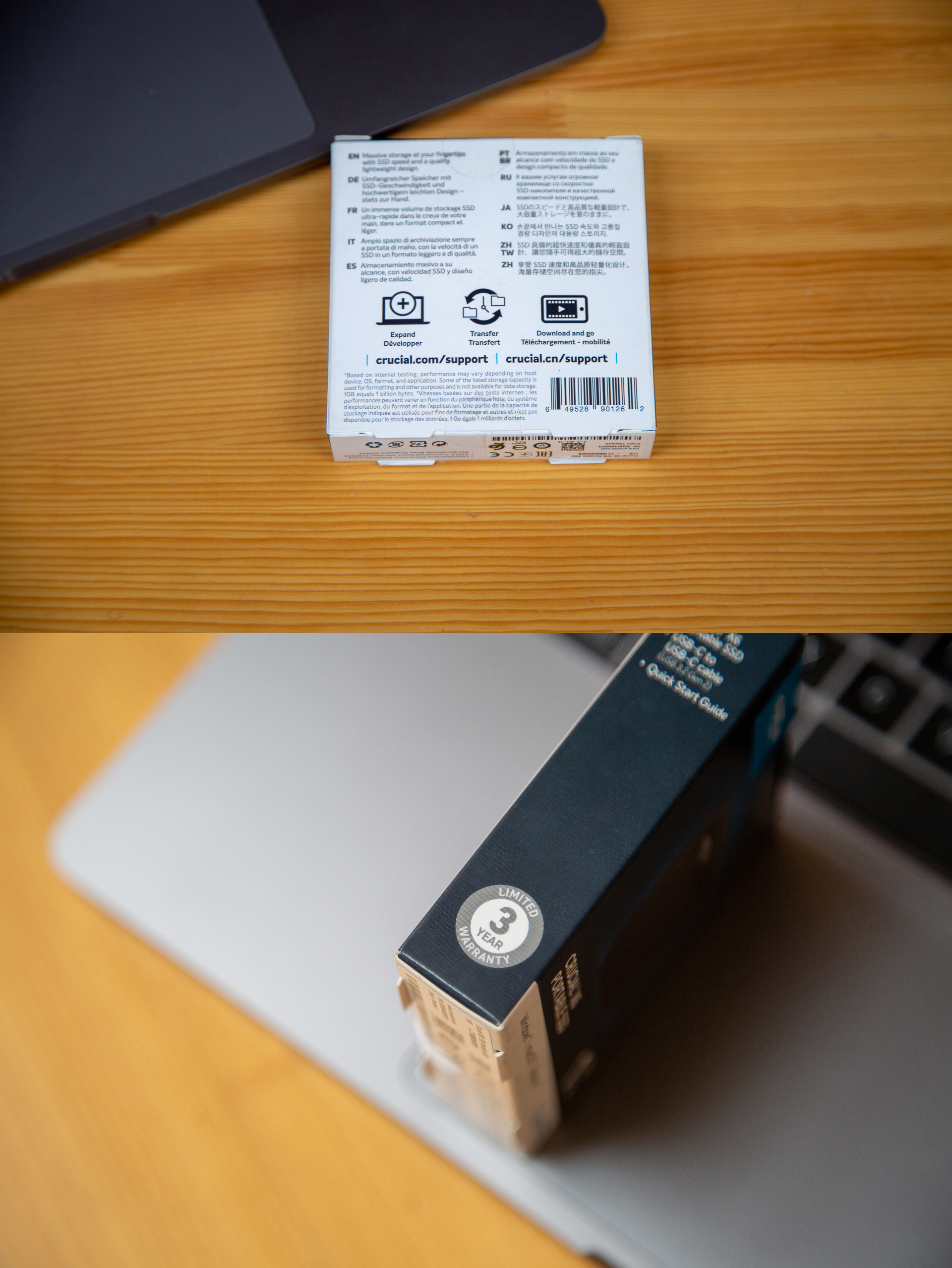 不到40g的1T移动固态：英睿达X6移动固态硬盘评测分享