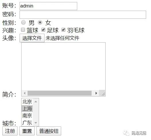12.HTML表单标签