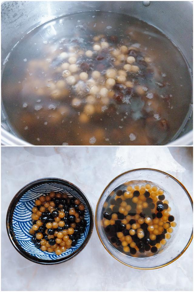 教你手搓奶茶珍珠，搅一搅，捏一捏，煮一煮就做好，好吃又好看