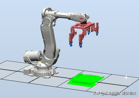 Robotstudio软件：基于Smart组件的机器人抓手抓取工件仿真
