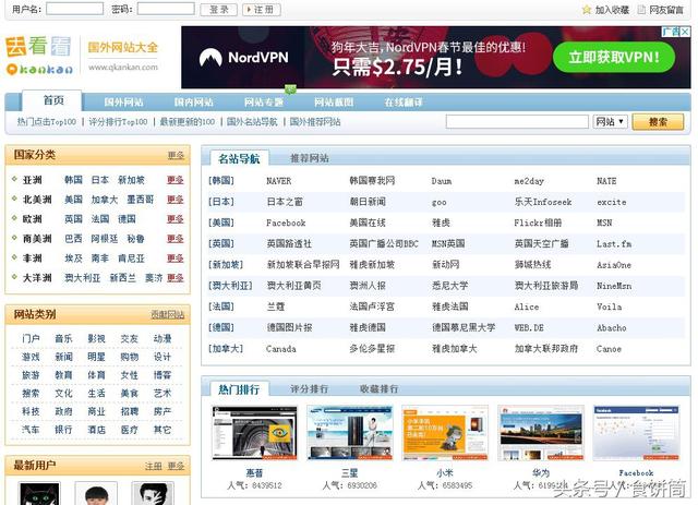 要访问国外网站您需要这些国外网站导航